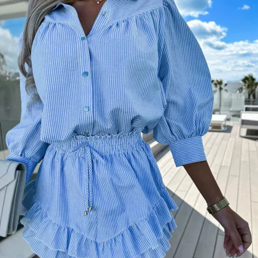 Elara Breeze Shirt Dress